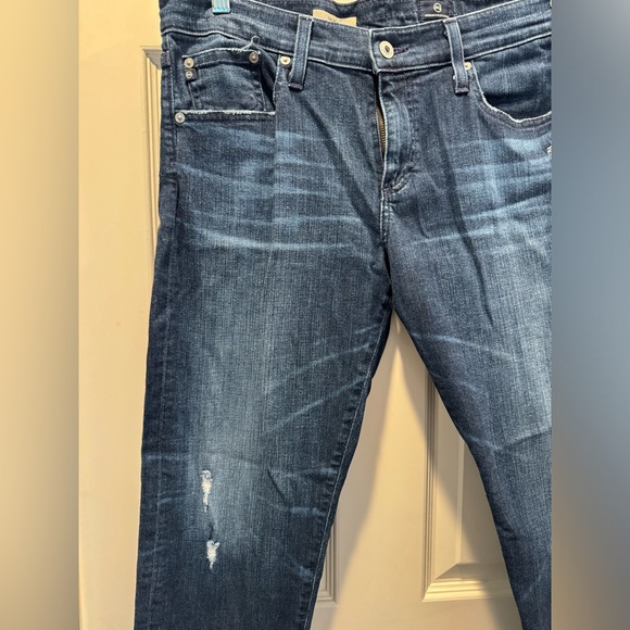 New AG Nolan Relaxed Slim Jeans size 31. Anthropologie. Dark wash. Ankle length - Picture 8 of 13